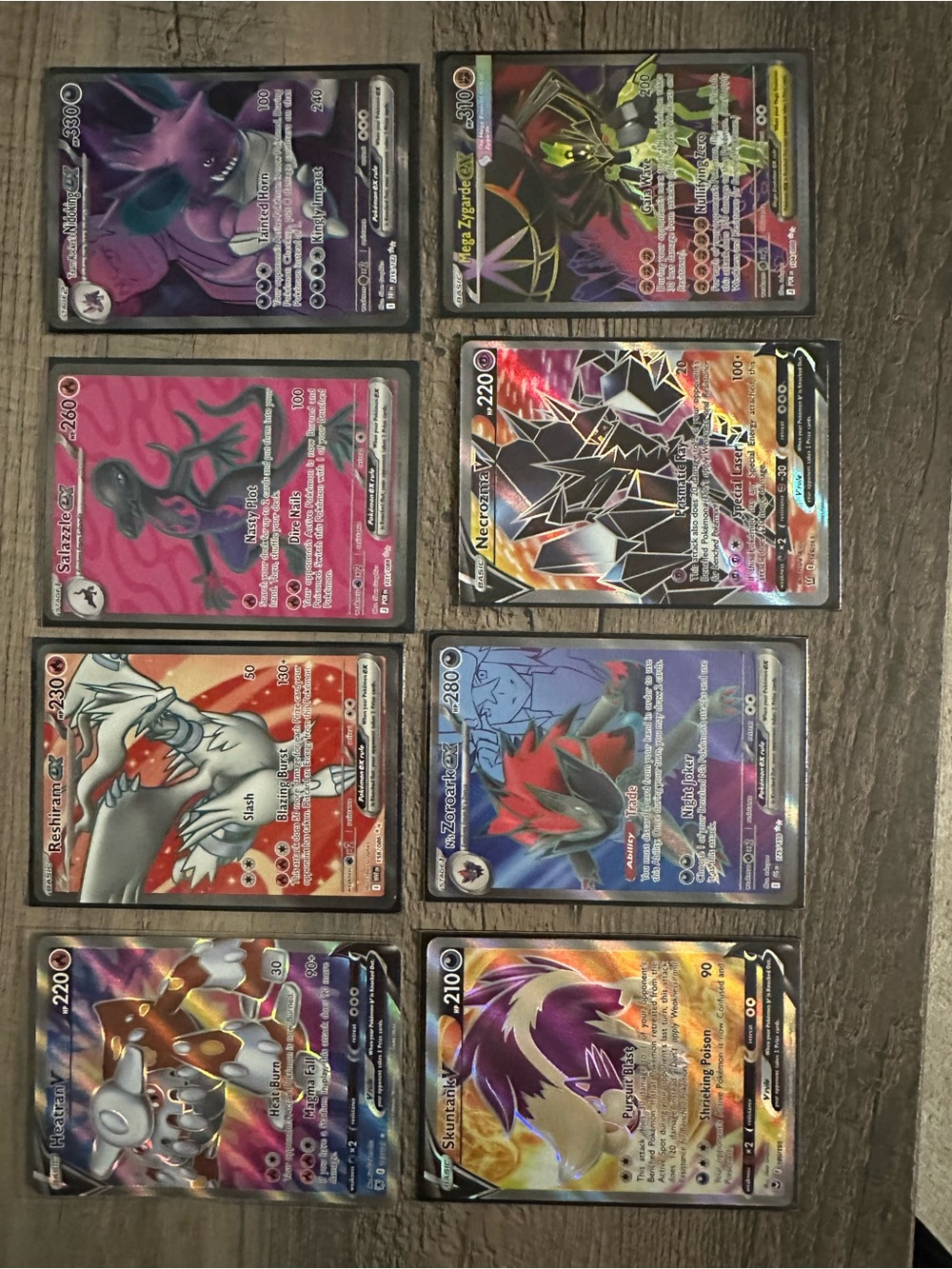 Pokémon Holo Rare Card Lot — Mixed Full Art cards all mint